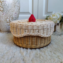 Load image into Gallery viewer, Cake Rattan Basket -  Strawberry on Top