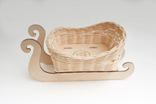 Load image into Gallery viewer, DIY Santa's Sleigh Craft Kit - Make Your Own Rattan Christmas Decoration | Fun Holiday Activity