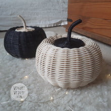 Load image into Gallery viewer, Orange / Black / White Pumpkin baskets for Halloween - Limited Edition | Jack-o-Lantern | Pumpkin | Handmade