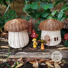 Load image into Gallery viewer, Rattan/Wicker Mushroom House | Handmade | Hand-dyed | Limited Edition