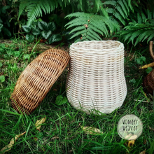 Load image into Gallery viewer, Mushroom Basket with hand-dyed lid | Handmade