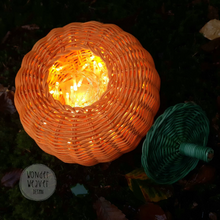 Load image into Gallery viewer, Orange / Black / White Pumpkin baskets for Halloween - Limited Edition | Jack-o-Lantern | Pumpkin | Handmade