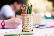 Load image into Gallery viewer, DIY Basketry Kit for beginners | Pencil Holder