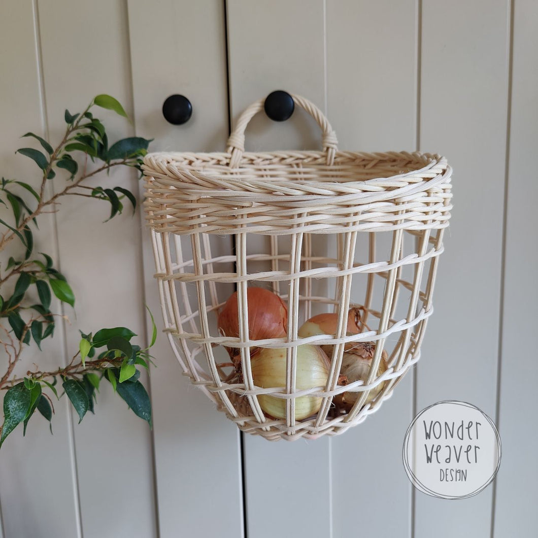 Rattan Onion Basket | Handmade