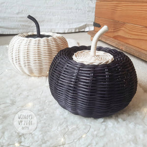 Orange / Black / White Pumpkin baskets for Halloween - Limited Edition | Jack-o-Lantern | Pumpkin | Handmade