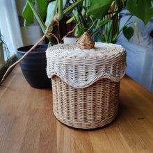 Load image into Gallery viewer, Cake Rattan Basket -  Chocolate