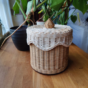 Cake Rattan Basket -  Chocolate