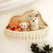 Load image into Gallery viewer, Cloud-shaped Rattan Wall Basket | Hanging Basket | Toy Storage | Handwoven