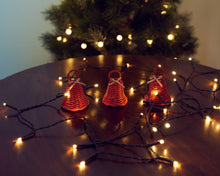Load image into Gallery viewer, Christmas DIY Basketry Kit | Bells - Festive | Rattan/Cane, Make Your Own | WonderWeaver Design | Kid's Craft | Christmas Carft | Ornament