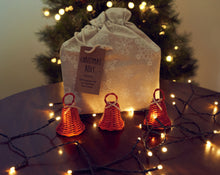 Load image into Gallery viewer, Christmas DIY Basketry Kit | Bells - Festive | Rattan/Cane, Make Your Own | WonderWeaver Design | Kid's Craft | Christmas Carft | Ornament