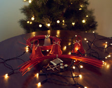 Load image into Gallery viewer, Christmas DIY Basketry Kit | Bells - Festive | Rattan/Cane, Make Your Own | WonderWeaver Design | Kid's Craft | Christmas Carft | Ornament