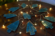 Load image into Gallery viewer, Christmas DIY Basketry Kit | Rattan Tree Garland Green | Make Your Own | WonderWeaver Design | Craft Kit | Christmas Decor | Christmas Tree