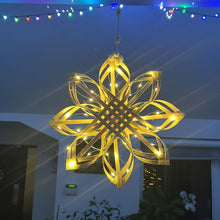 Load image into Gallery viewer, Christmas Ornament Scandinavian Star | Natural Rattan/Wicker Decoration | WonderWeaver Design | Christmas Decoration | Tree Topper