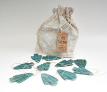 Load image into Gallery viewer, Christmas DIY Basketry Kit | Rattan Tree Garland Green | Make Your Own | WonderWeaver Design | Craft Kit | Christmas Decor | Christmas Tree
