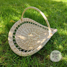 Load image into Gallery viewer, Rattan/Wicker Flower Gathering Basket | Small | Summer Decor | WonderWeaver Design | Handmade
