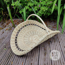 Load image into Gallery viewer, Rattan/Wicker Flower Gathering Basket | Large | Summer Decor | WonderWeaver Design | Handmade
