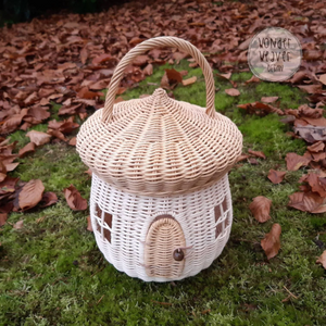 Rattan/Wicker Acorn House Bag | Handmade | Hand-dyed | Limited Edition