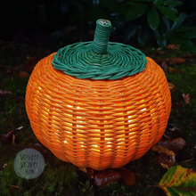 Load image into Gallery viewer, Orange / Black / White Pumpkin baskets for Halloween - Limited Edition | Jack-o-Lantern | Pumpkin | Handmade